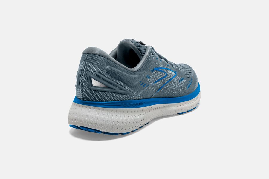 Glycerin 19 Road Brooks Running Shoes NZ Mens - Grey/Blue - QYHKZG-980